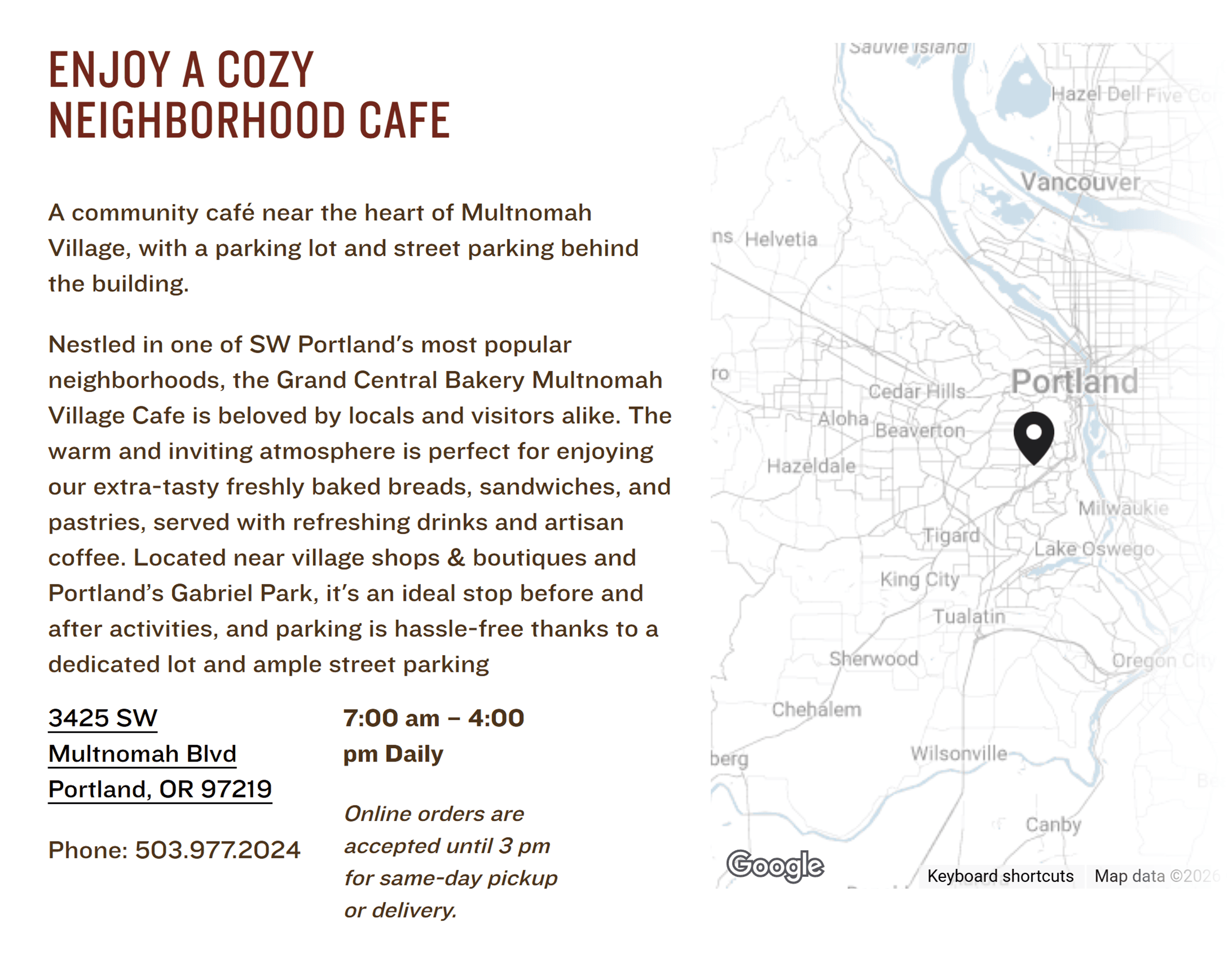 Grand Central Bakery – Multnomah Village