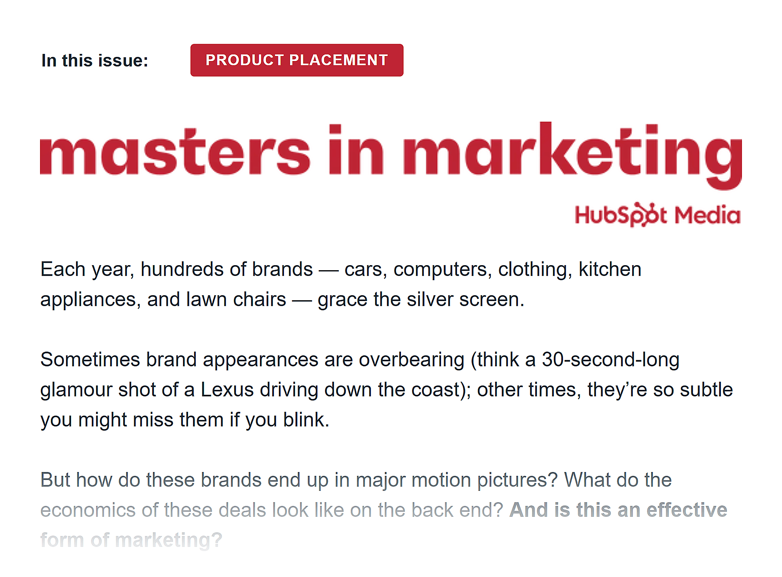 Hubspot – Masters in marketing