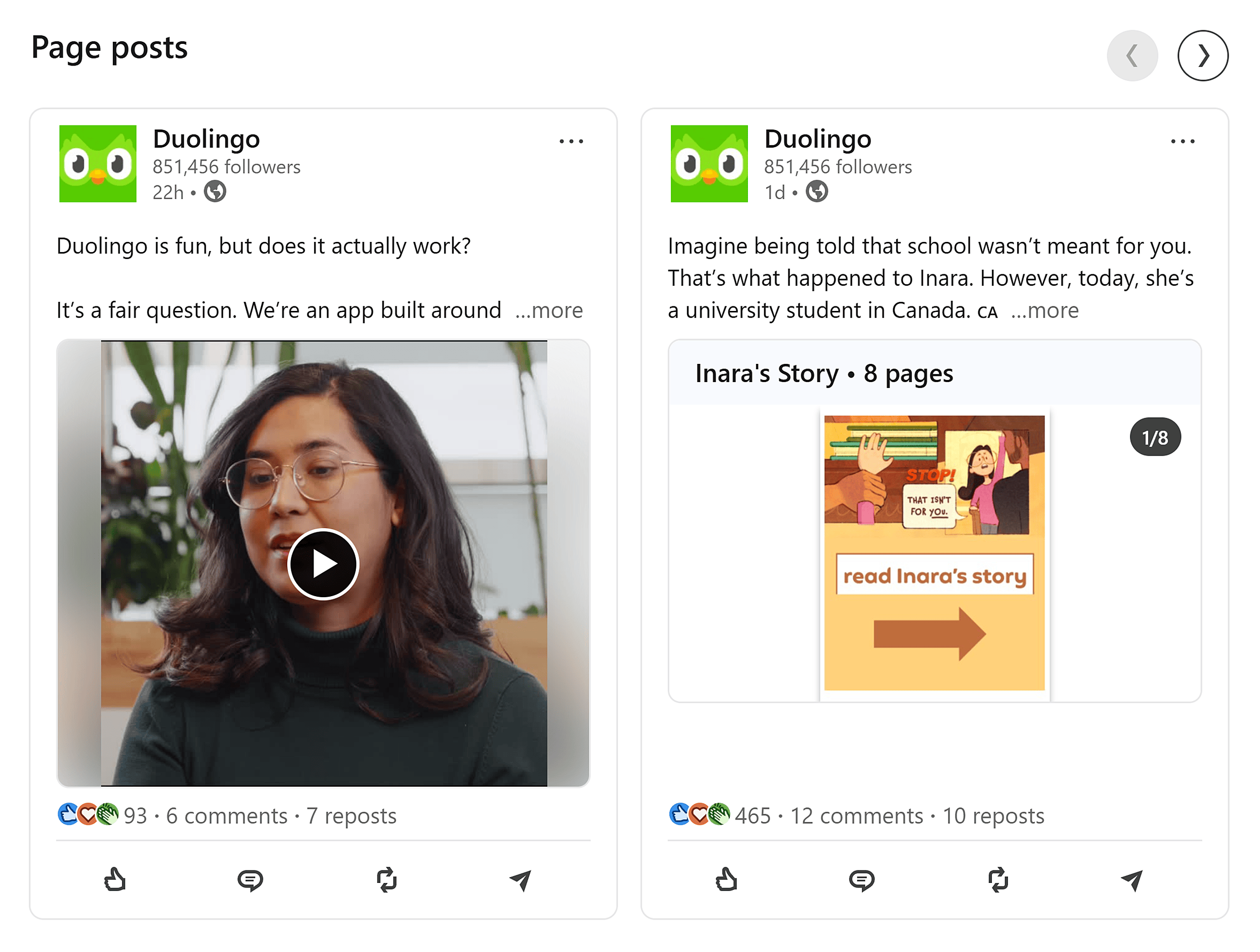 LinkedIn – Duolingo
