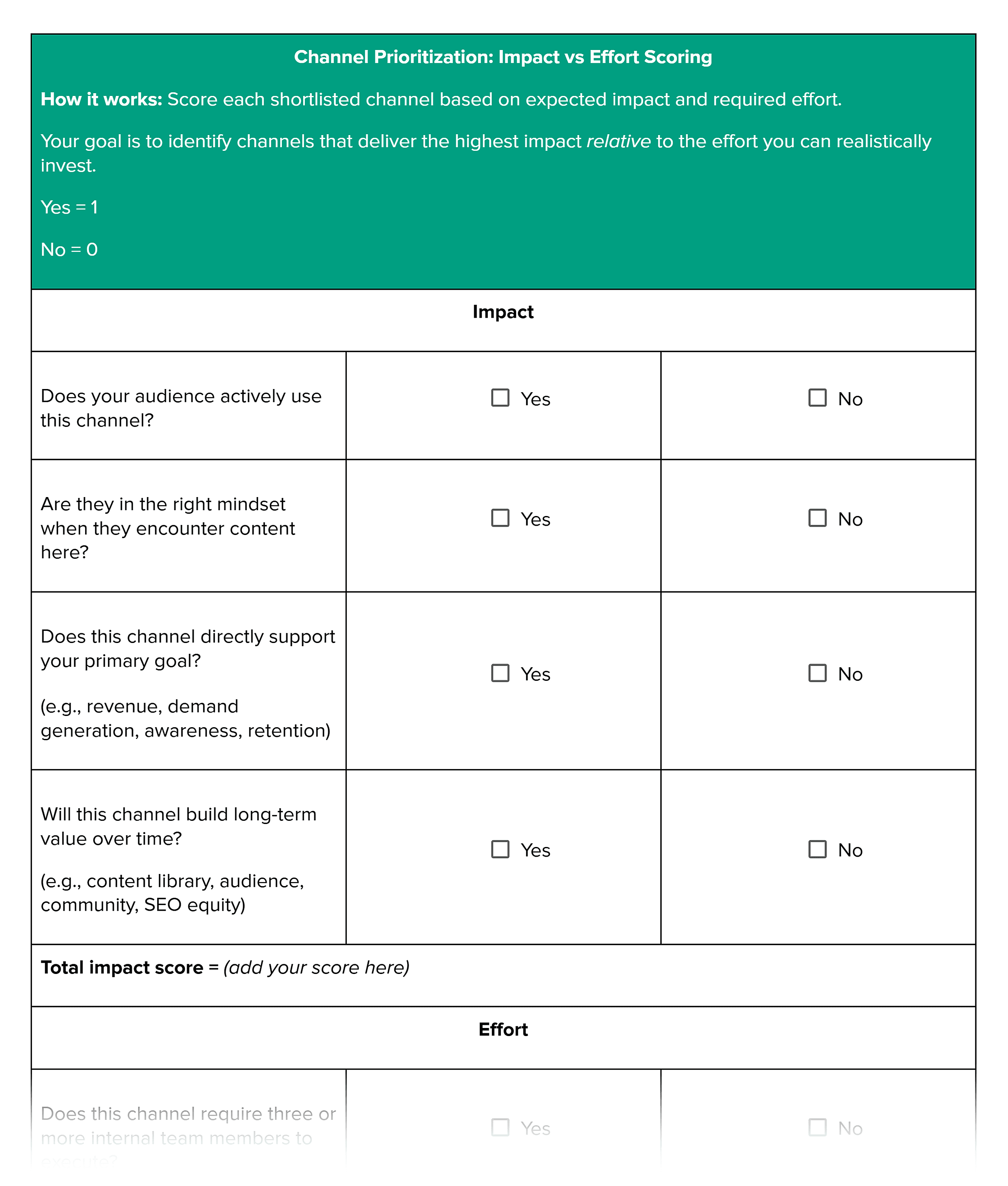 Marketing Strategy Workbook – Step 4