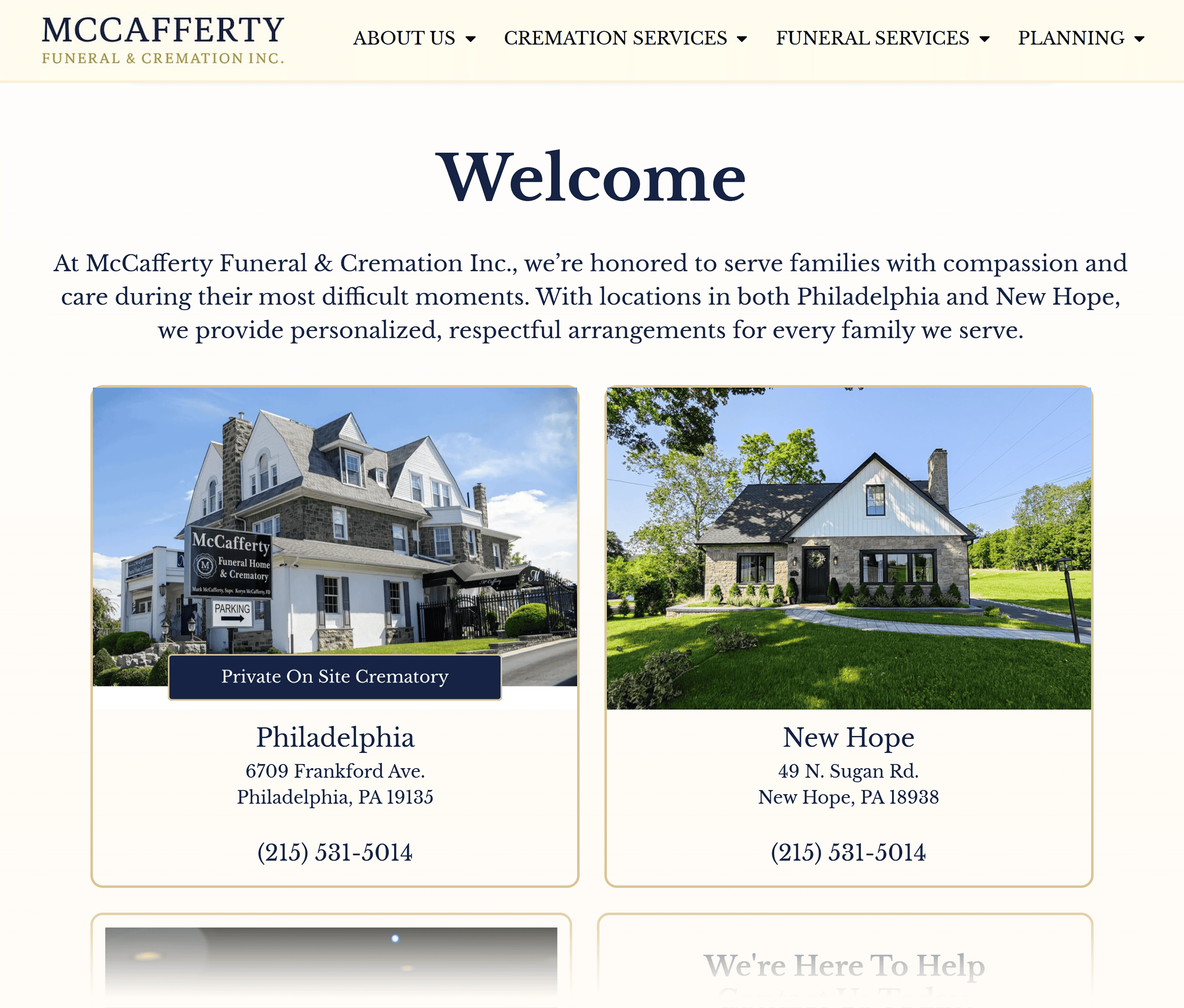 McCafferty Funeral Homes – Locations