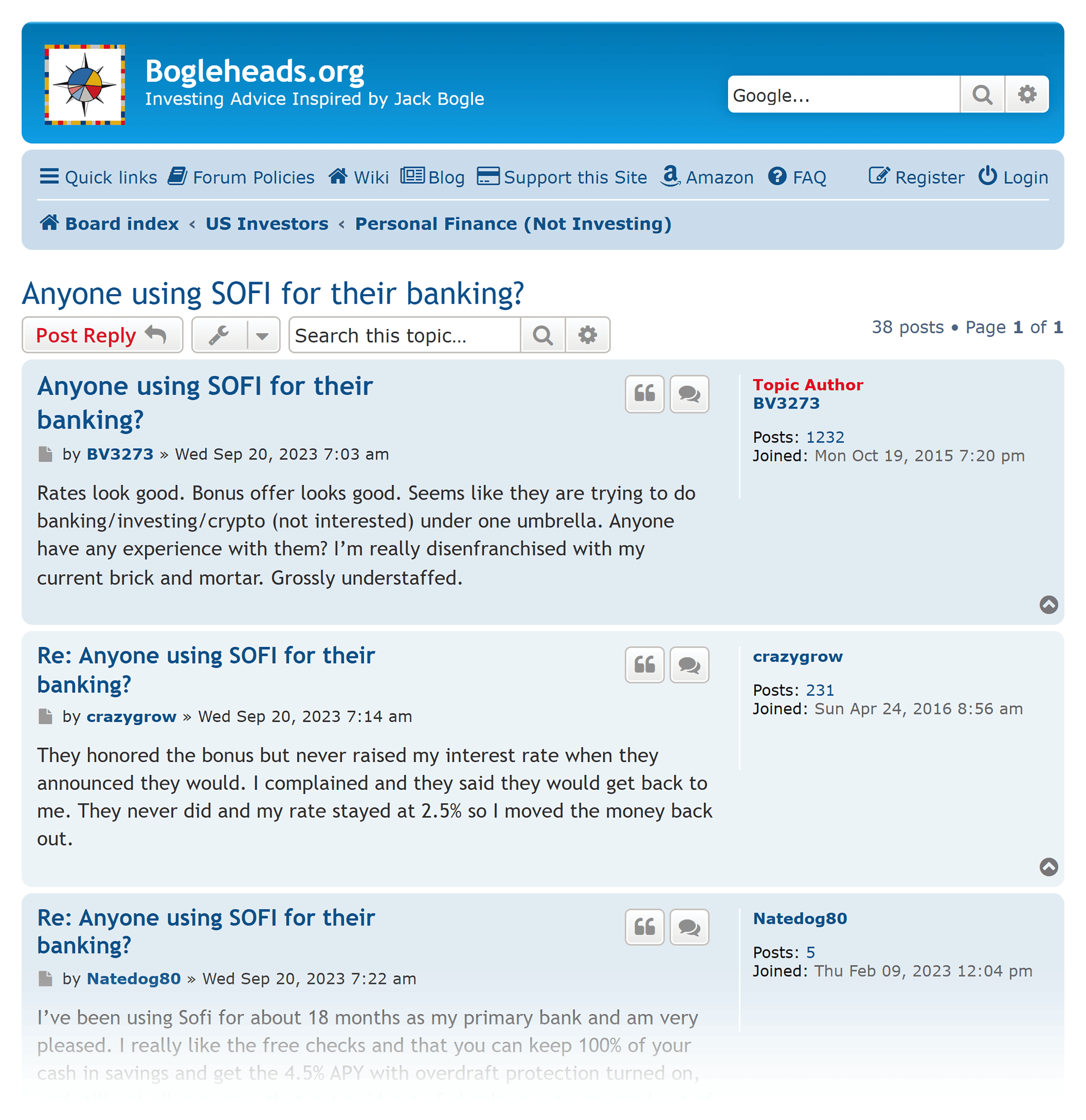 Bogleheads – Forum