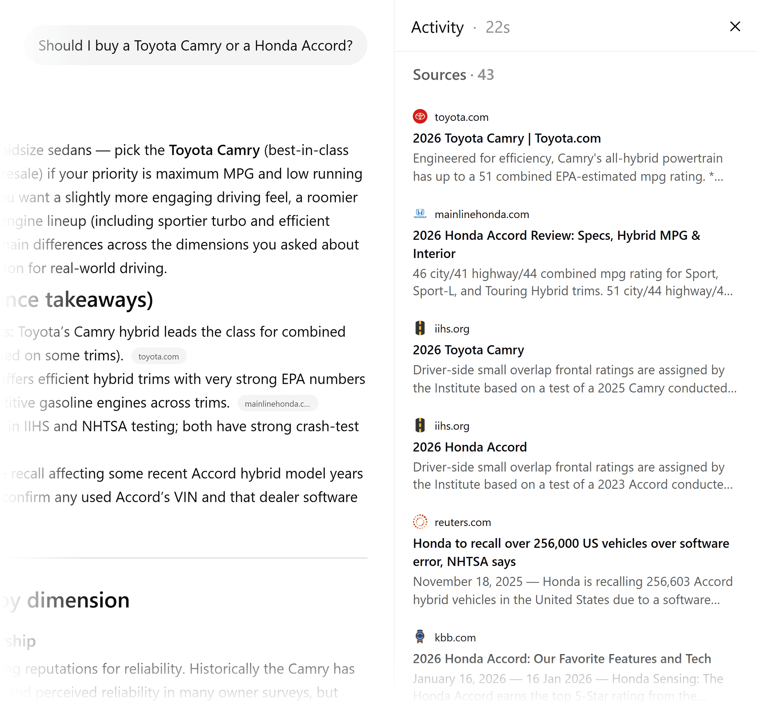 ChatGPT – Toyota vs Honda