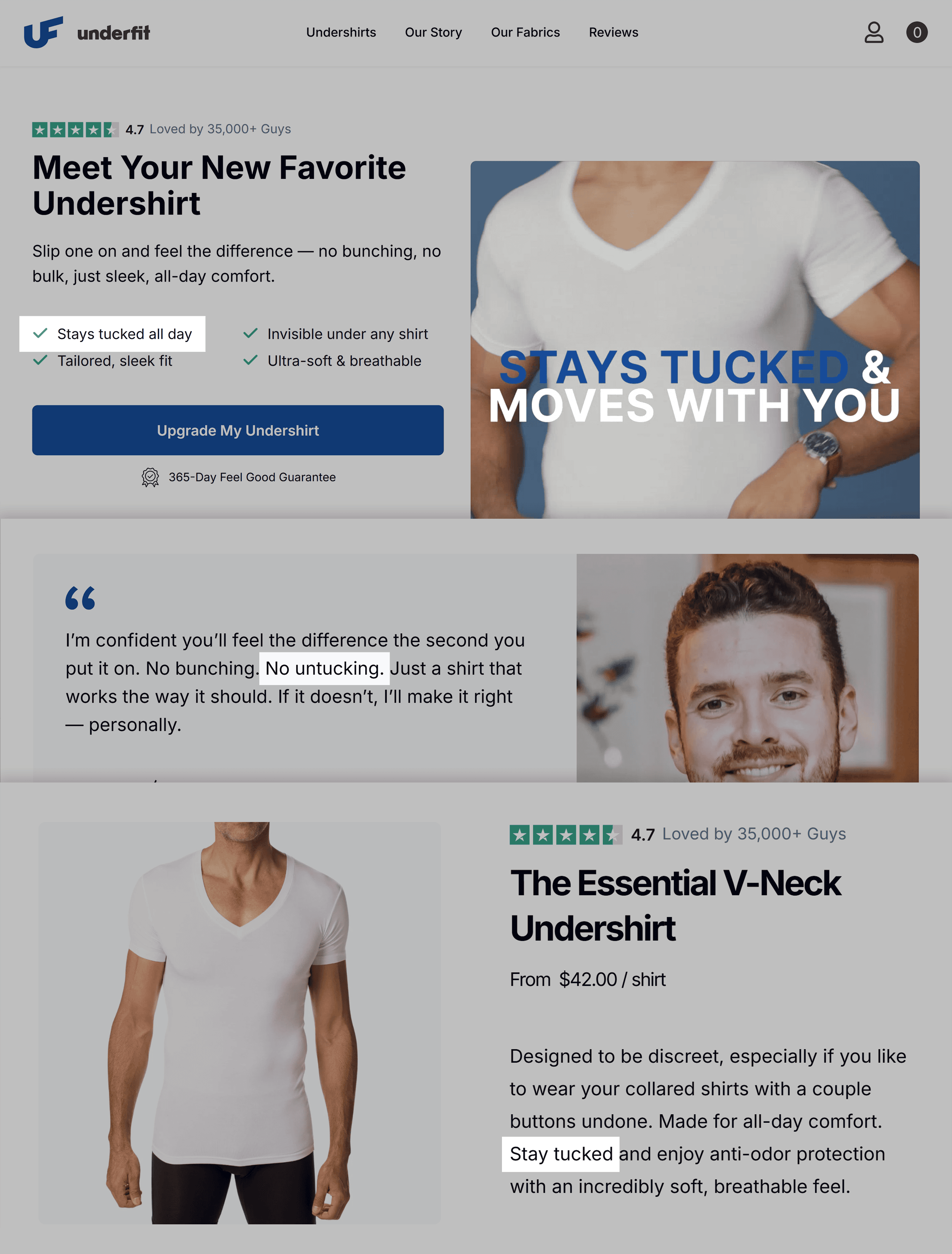 Underfit – No untucking – Collage