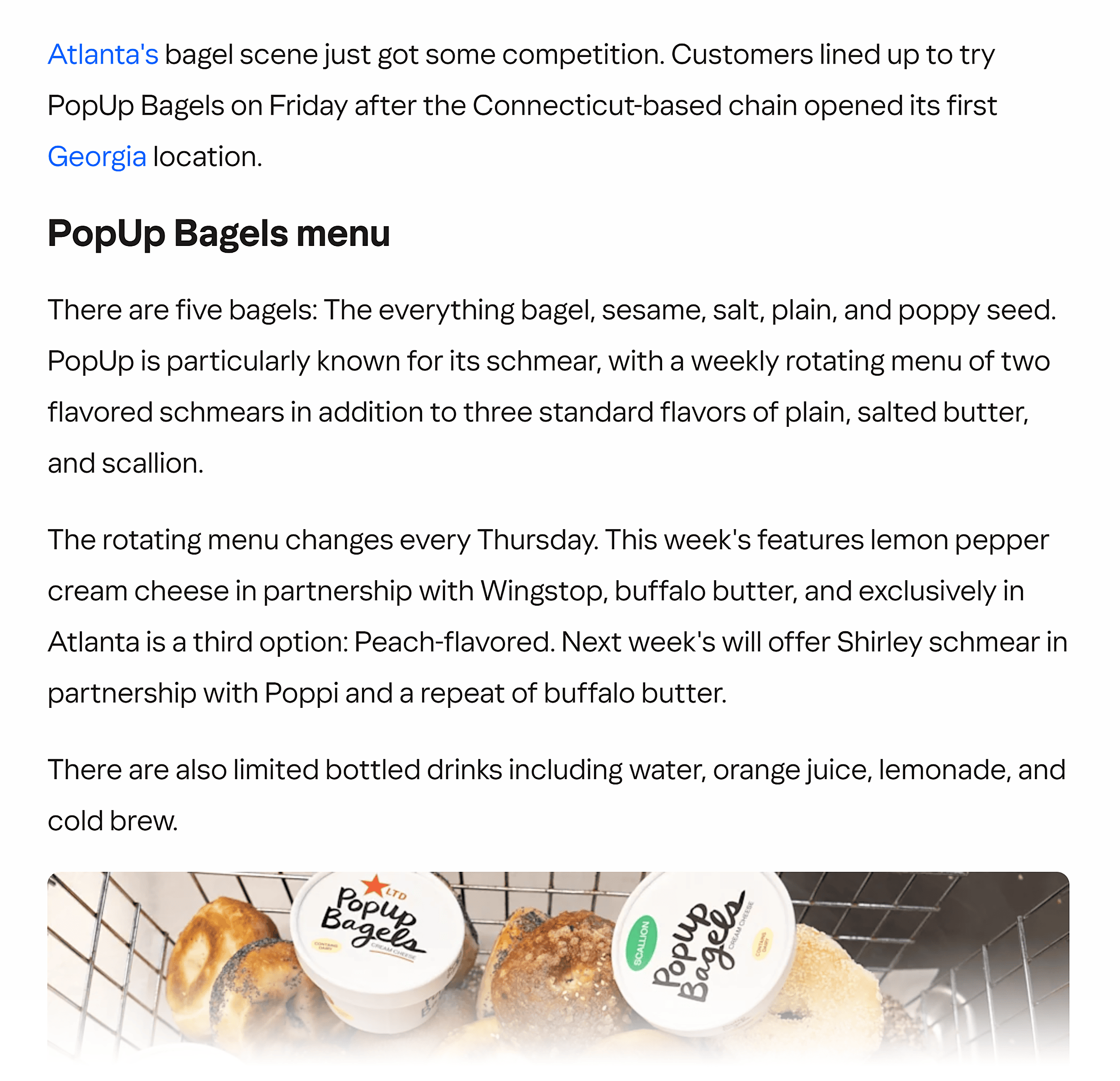 Yahoo – PopUp Bagles article