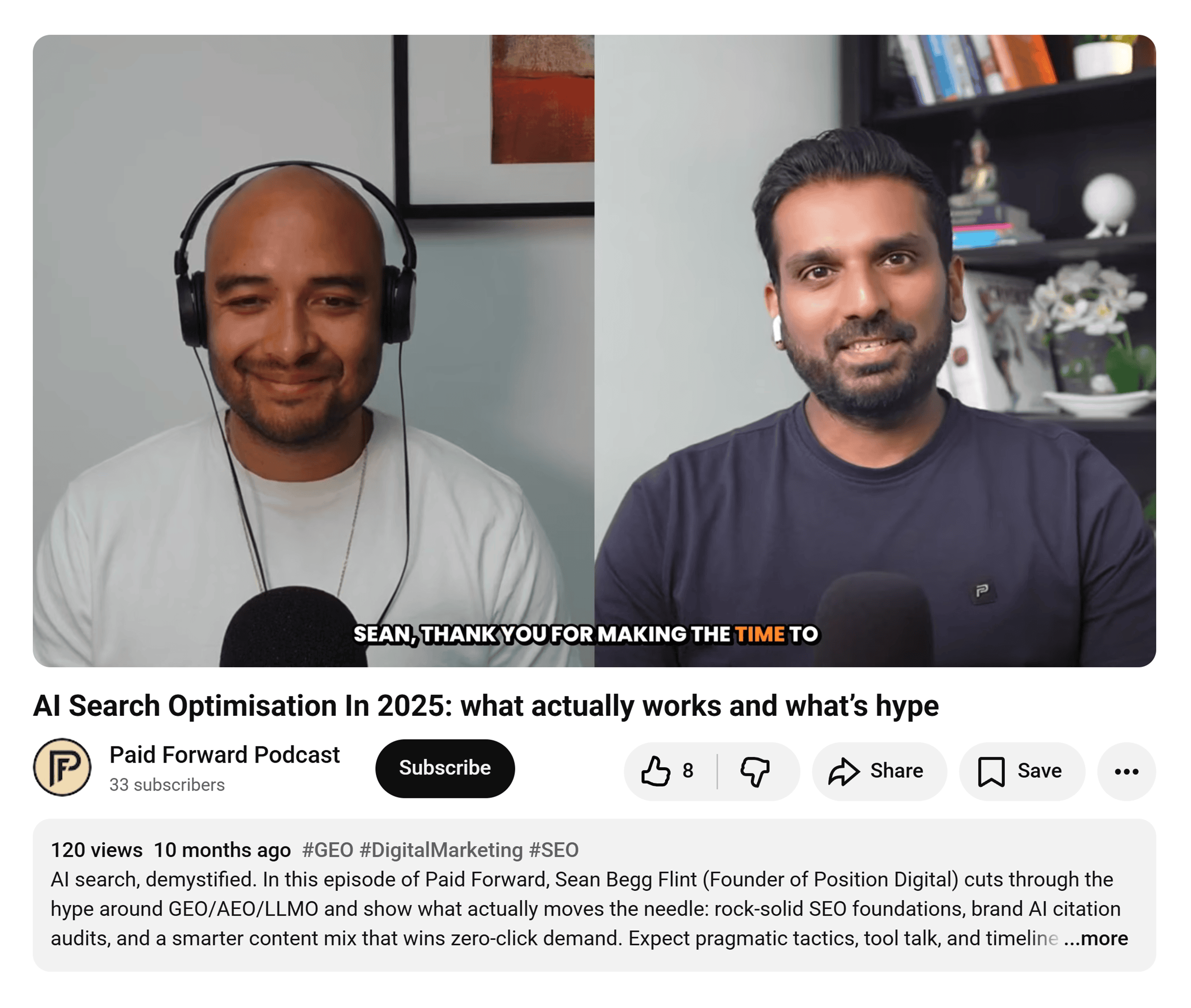 Paid Forward Podcast featuring Sean Begg Flint Paid Forward Podcast featuring Sean Begg Flint