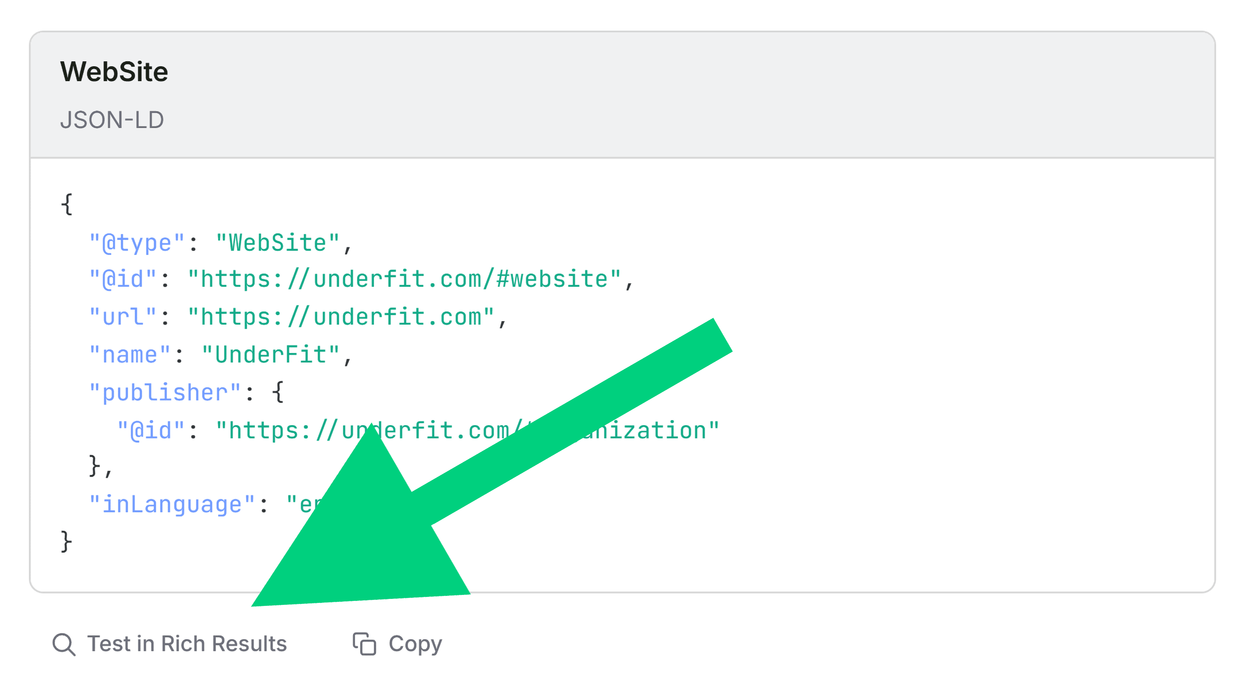 SEOQuake – Full report – Audit – Schema – Test in Rich Results
