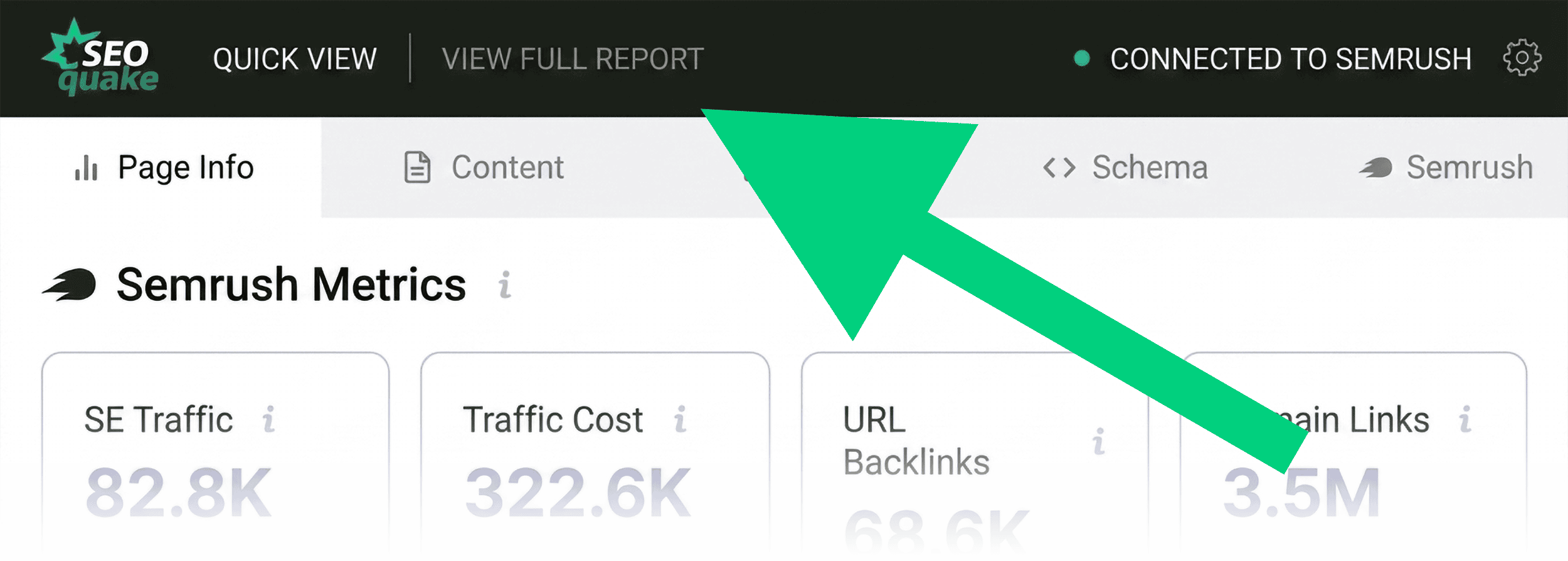 SEOQuake – View full report